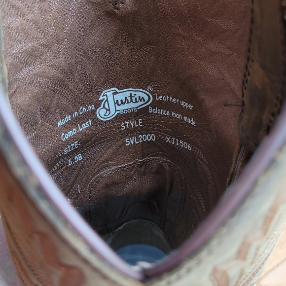 Justin Cowboy boots - Picture 14 of 15